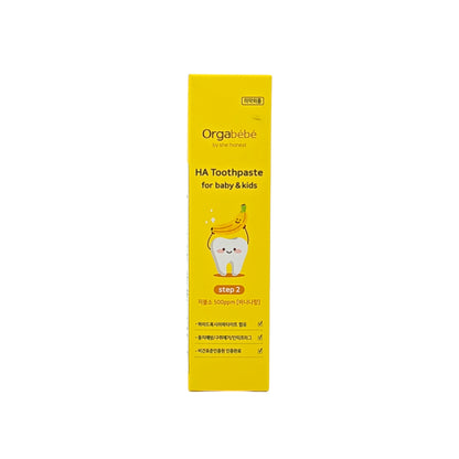 Orgabebe HA Toothpaste For Kids Step 2 - Banana Flavor 60g