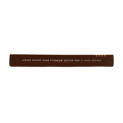 LipHip 4Point Pure Eyebrow Tattoo Pen 0.8g (01 Dark brown/02 Light brown) 01 Dark brown