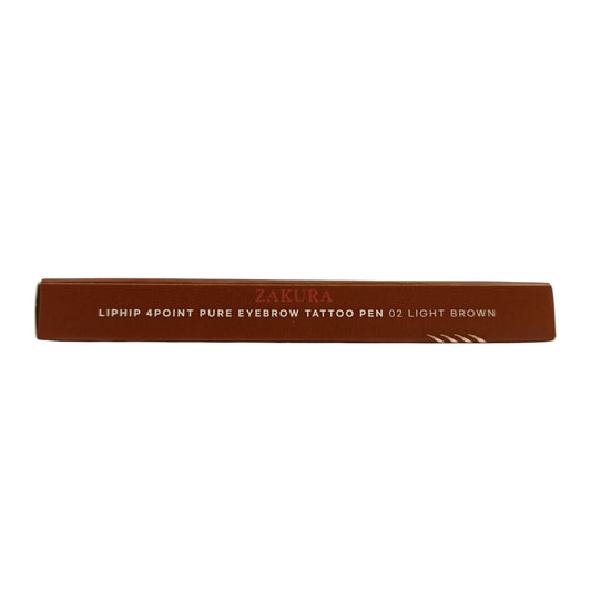 LipHip 4Point Pure Eyebrow Tattoo Pen 0.8g (01 Dark brown/02 Light brown) 02 Light brown