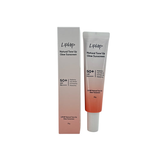 LipHip Natural Tone Up Glow Sunscreen 35g – Brightening UV protection by Zakura Global.