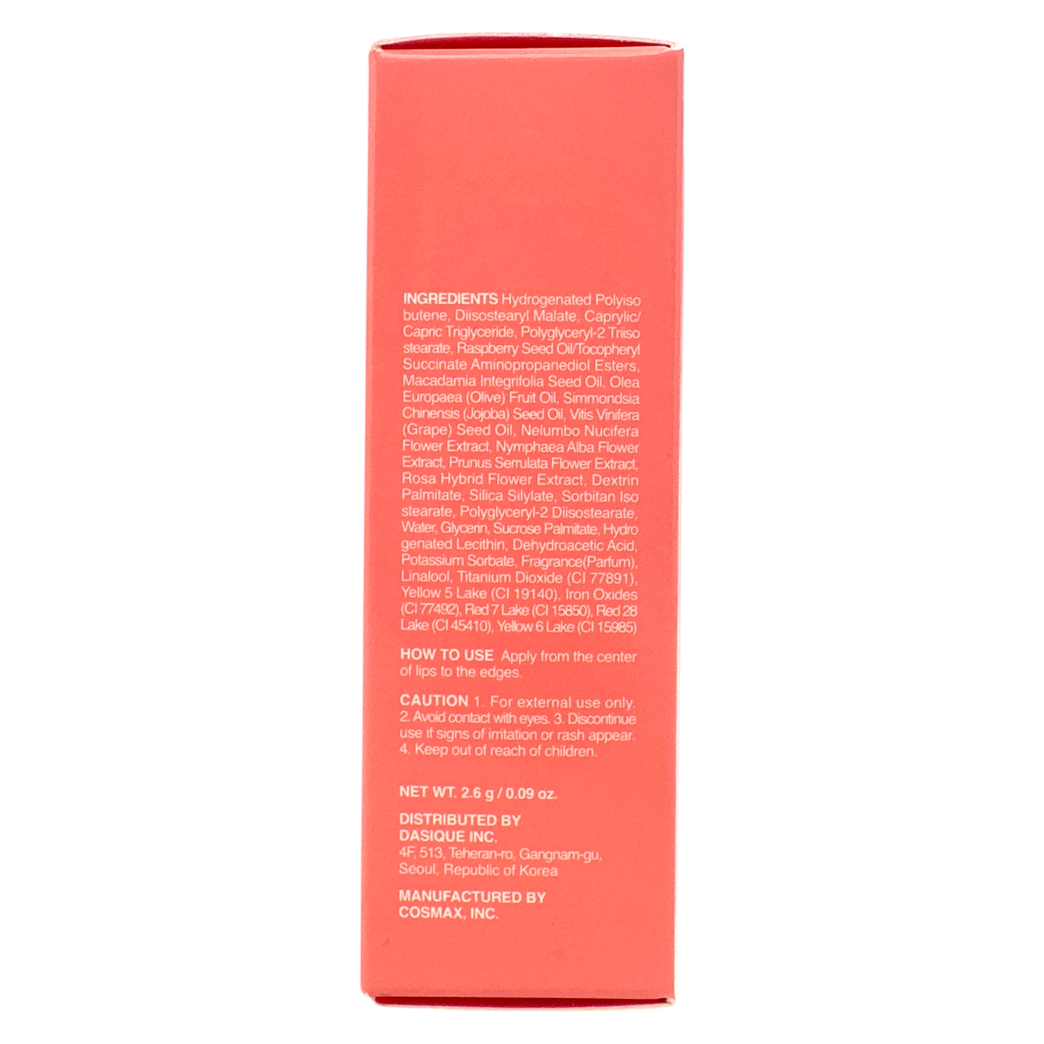 Pure Water Lip Gloss - 01 Coral Juice 2.6g