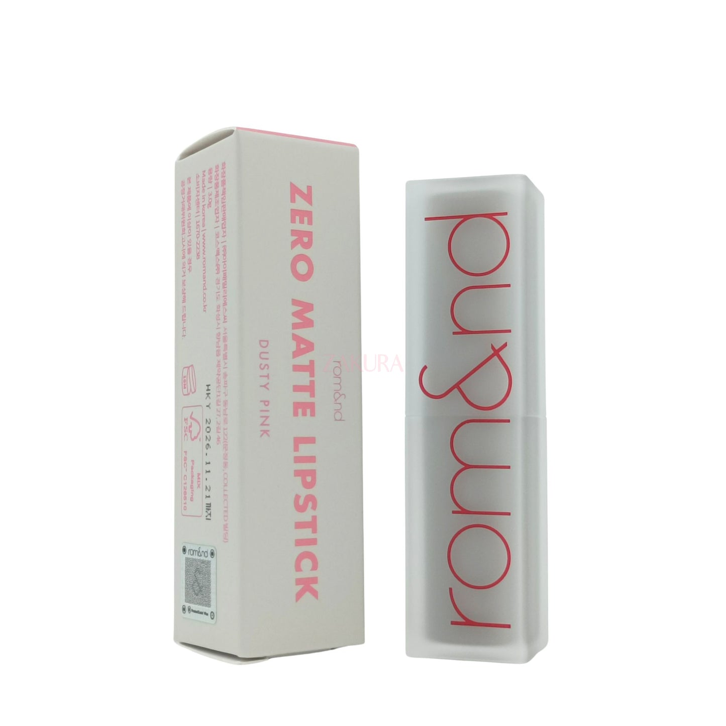 rom&nd Zero Matte Lipstick 3g 01 Dusty Pink