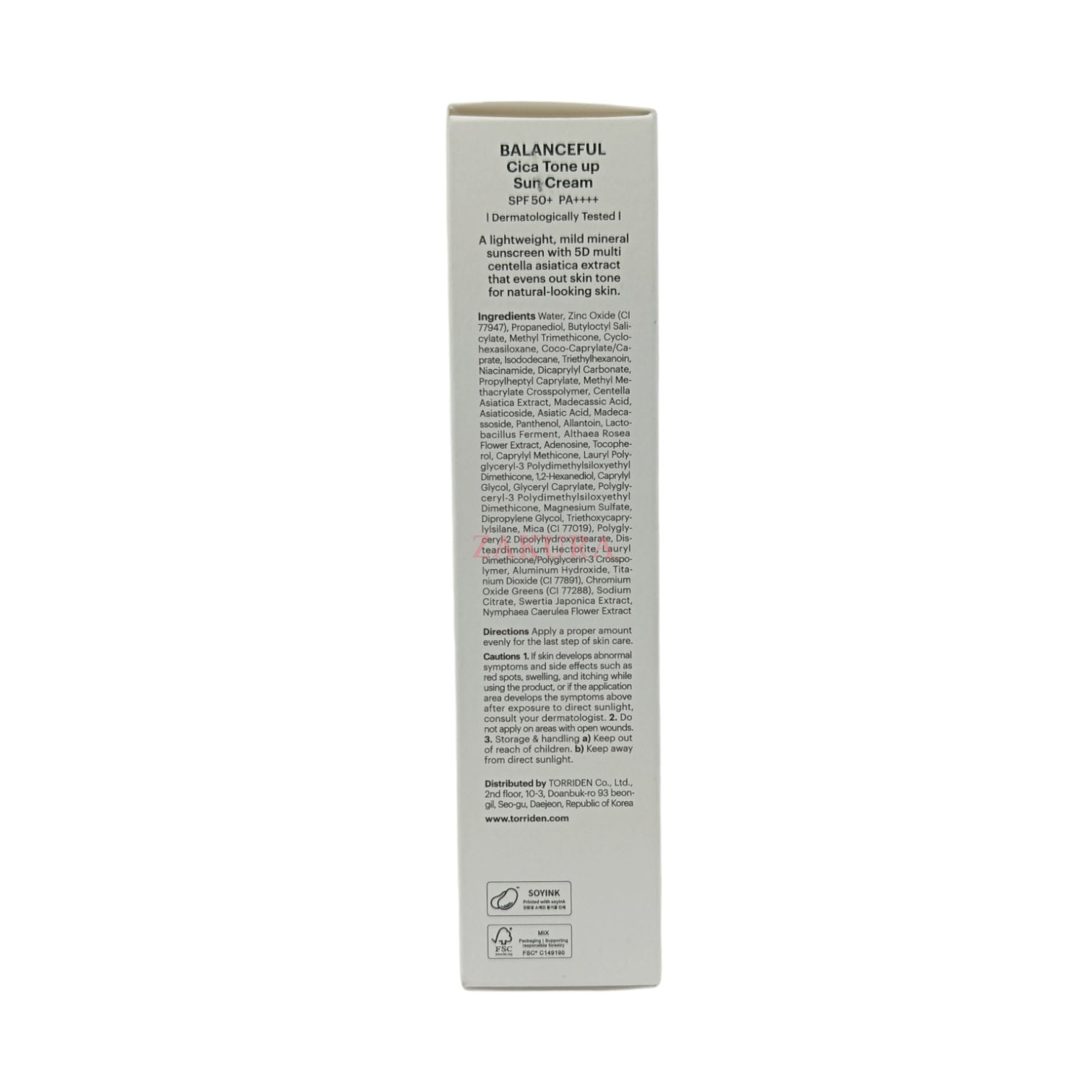 Torriden Balanceful Tone Up Sun Cream SPF50+ 60ml