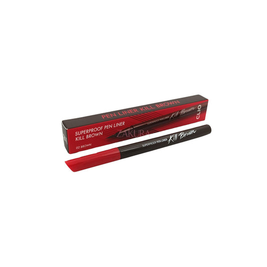 CLIO Superproof Pen Liner (01 Kill Black/02 Kill Brown) 0.55ml 02 Kill Brown