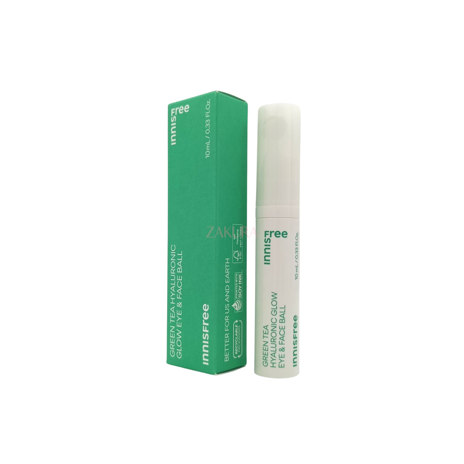 Innisfree Green Tea Hyaluronic Glow Eye & Face Ball(New Ver) 10ml