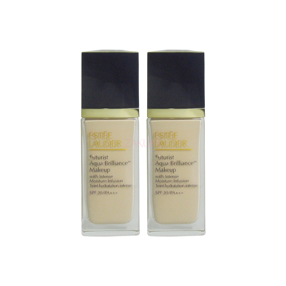 Estee Lauder Futurist Aqua Brilliance Makeup SPF20/PA++ 2x30ml (1C0 Duo/2C0) 2C0