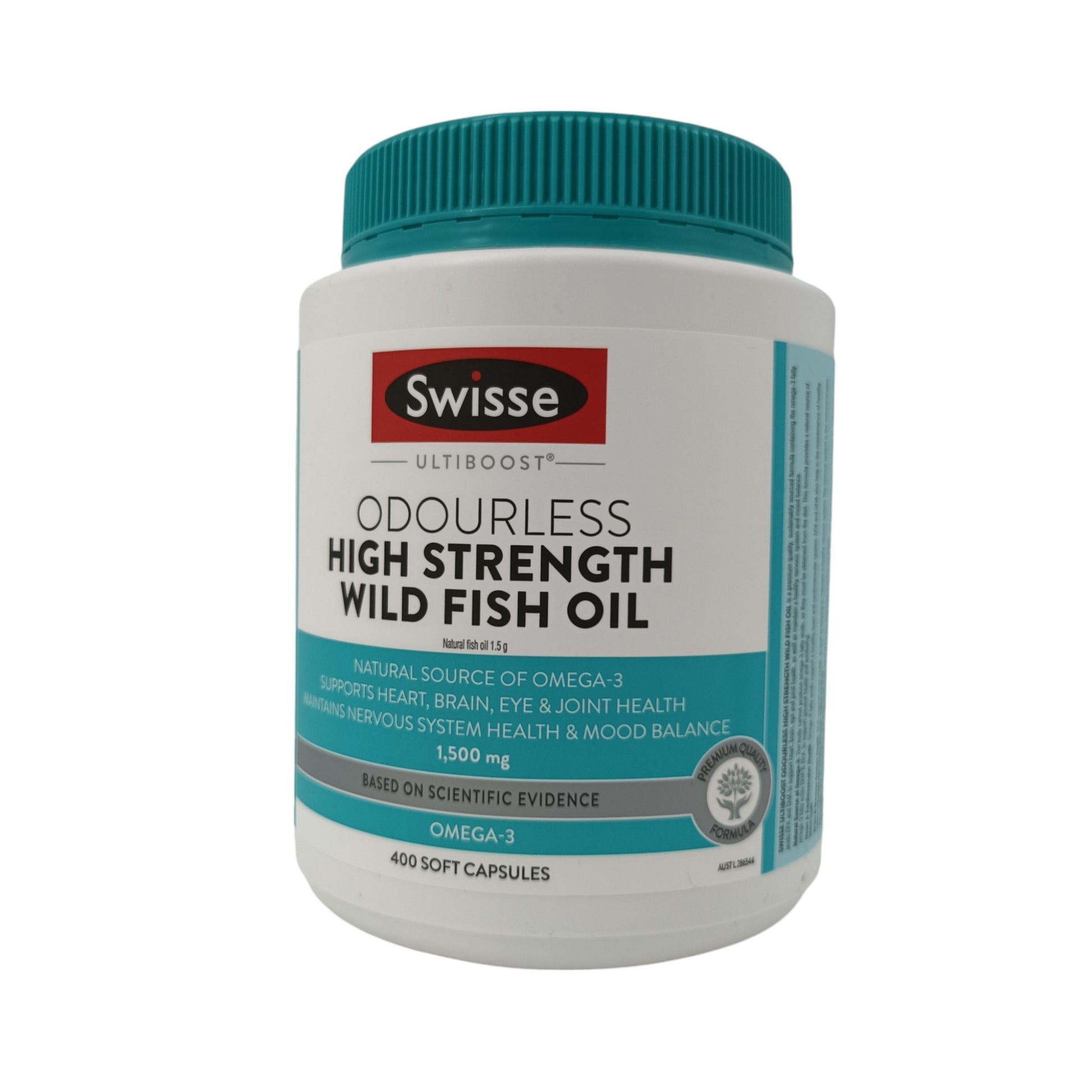 Swisse Ultiboost Odourless High Strength Wild Fish Oil 400caps