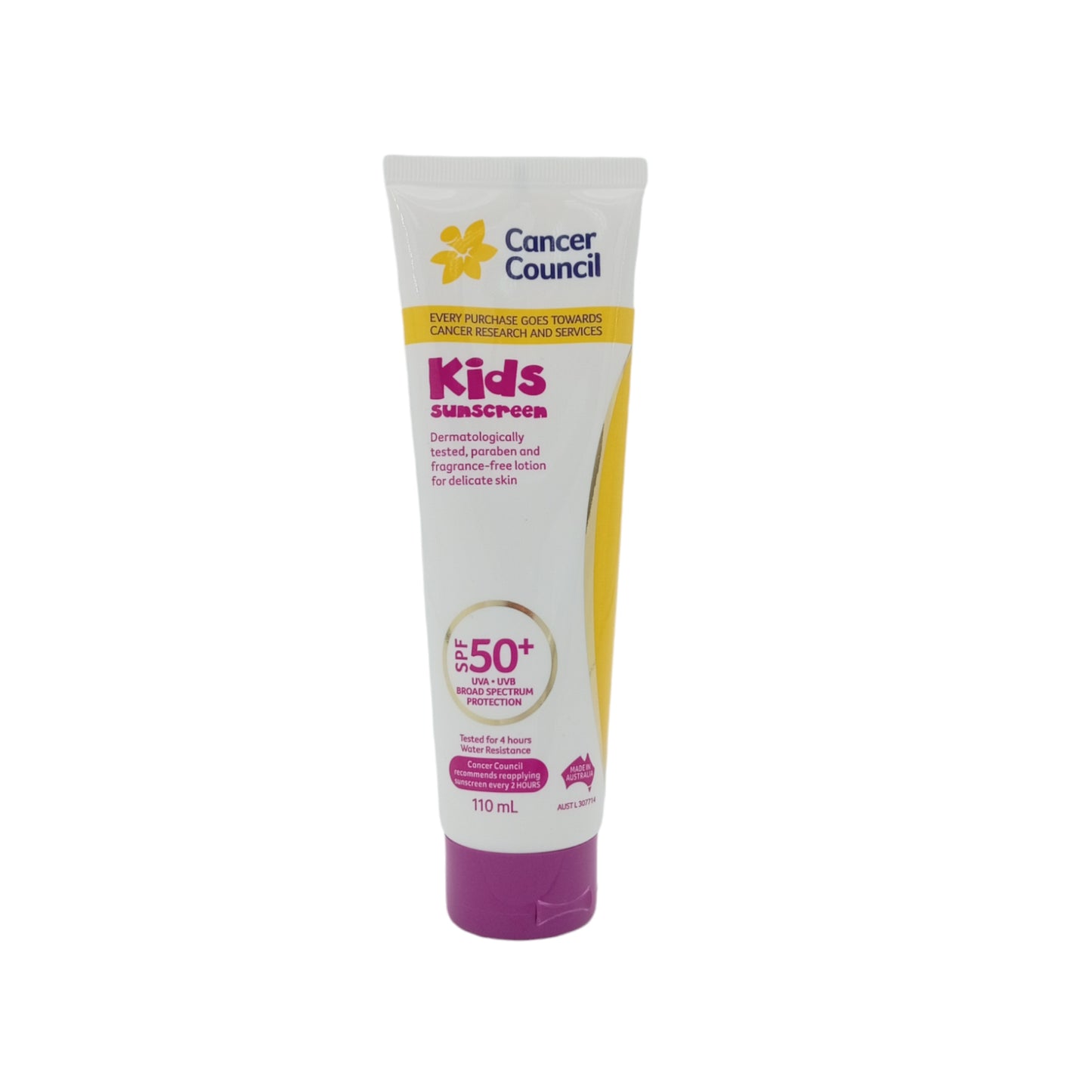 Cancer Council CCA Kids Sunscreen SPF50+ 110ml