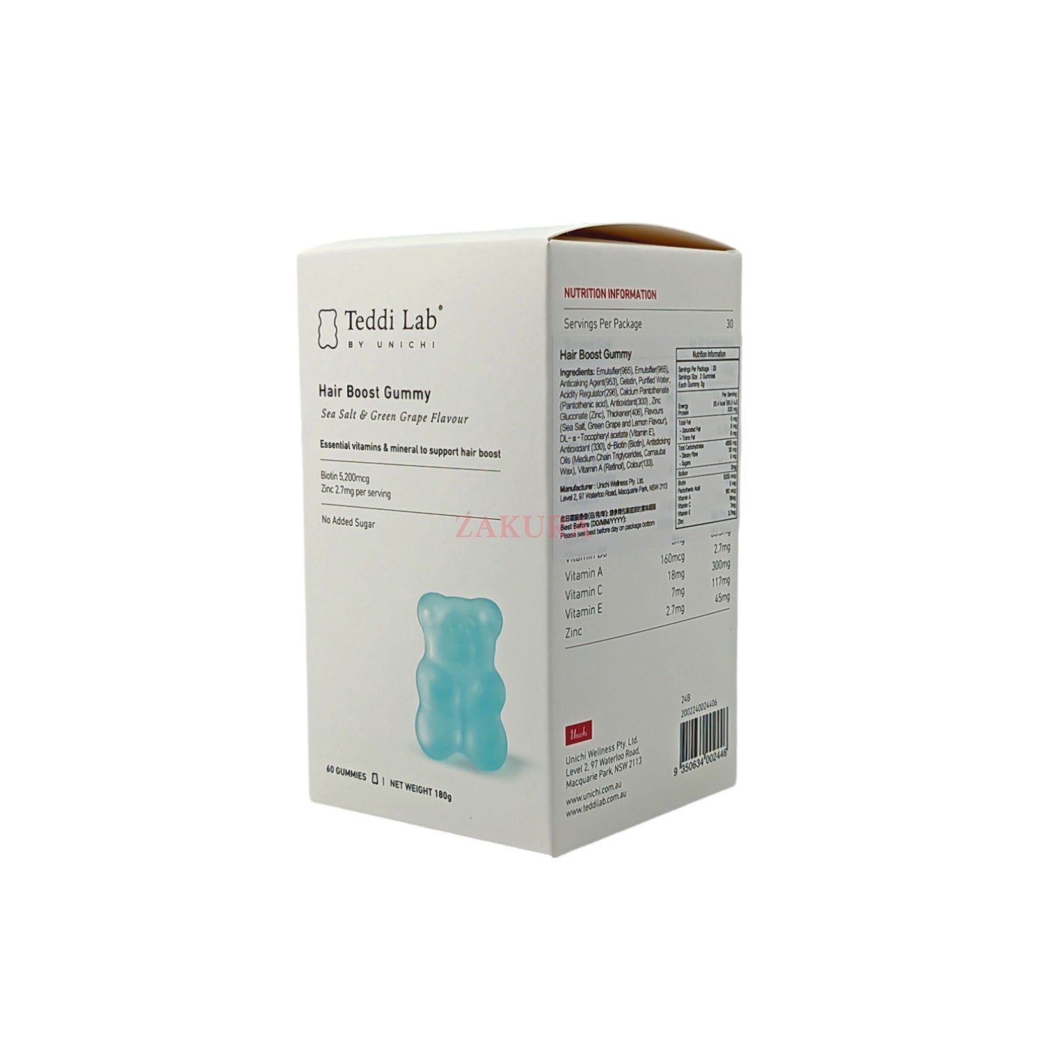 Unichi Hair Boost Gummy 60caps