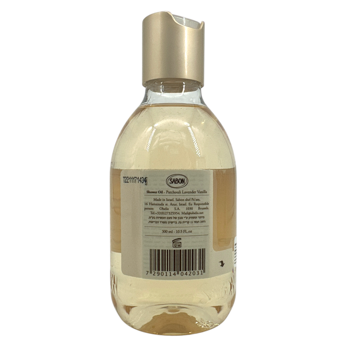 (No Photo) Sabon Shower Oil - Patchouli Lanvender Vanilla (300ml/500ml)