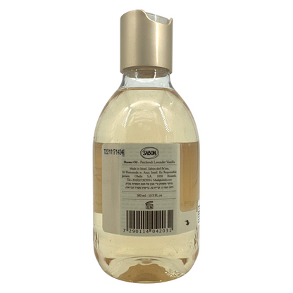 (No Photo) Sabon Shower Oil - Patchouli Lanvender Vanilla (300ml/500ml)