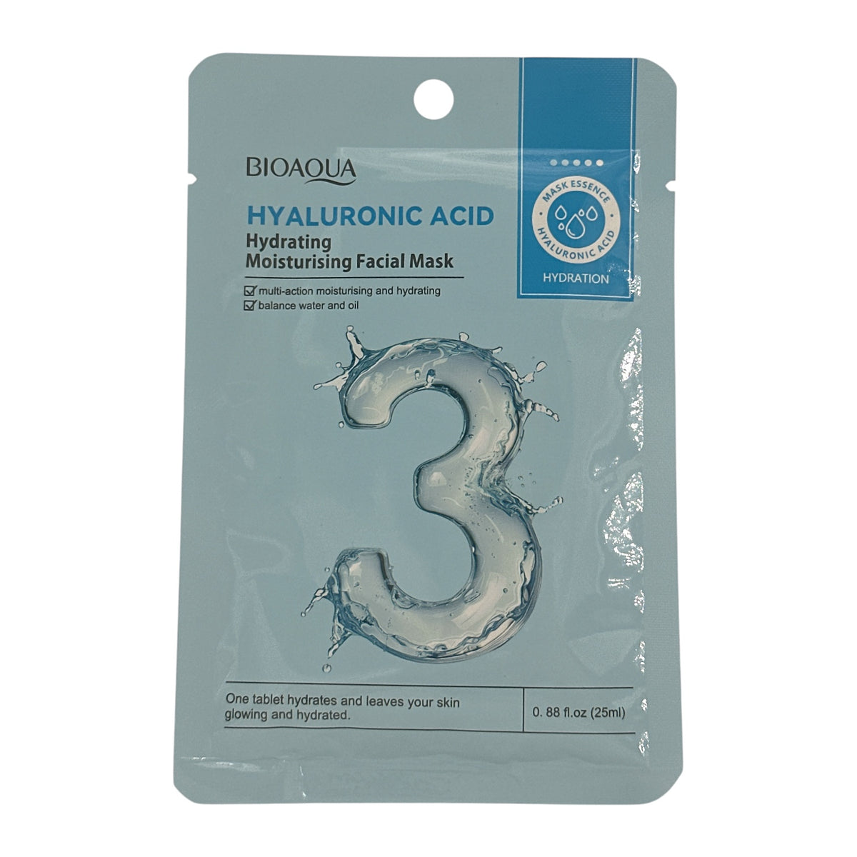 BIOAOUA Hyaluronic Acid Hydrating Soothing Sheet Mask 25ml