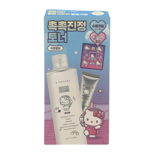 S.Nature Aqua Oasis Toner + Moisturising Cream Set 300ml+30ml